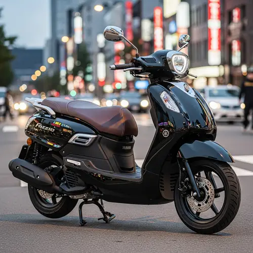 Sophisticated Black Yamaha Fazzio Scooter | Signature Style