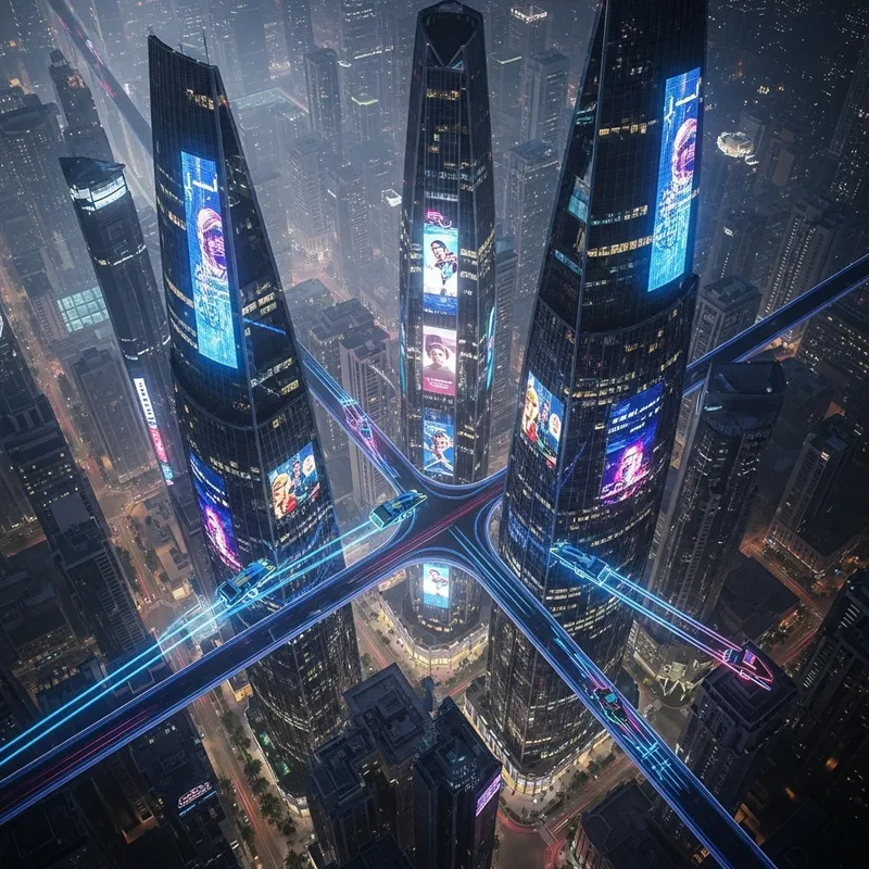 Futuristic Riyadh Saudi Arabia - Neon Cityscape & Cyberpunk Vibes