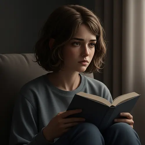 Girl Battling Depression: Inner Struggle Depicted