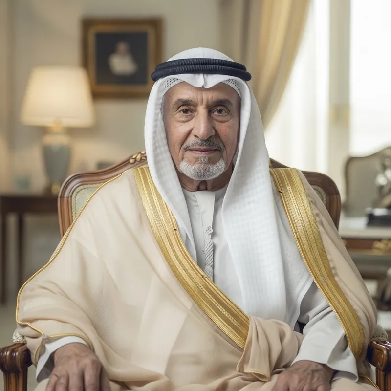 Respected Elderly Sheikh in Traditional Middle-Eastern Garb Respected Elderly Sheikh in Traditional Middle-Eastern Garb