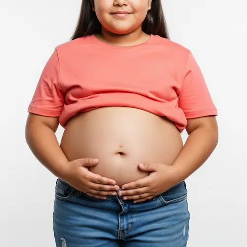 Body Positivity & Self-Acceptance | Young Girl with Ample Belly