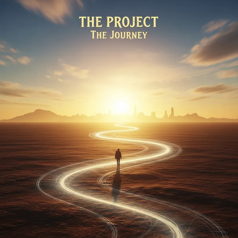 The Journey - Abstract Album Cover for The Ulhagen Project The Journey - Abstract Album Cover for The Ulhagen Project