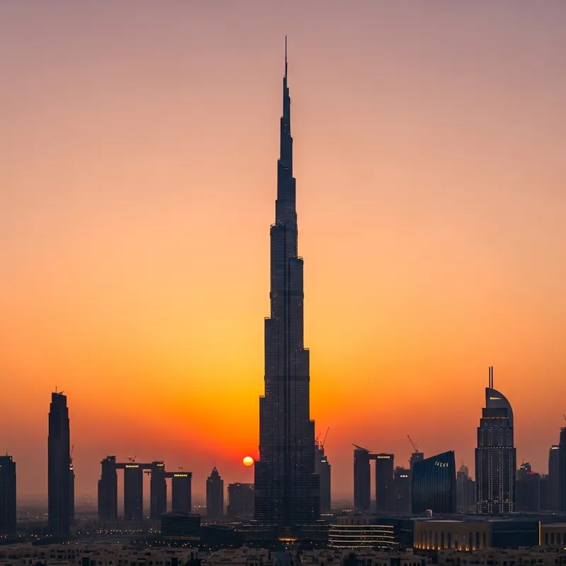 Sunset Glow at Burj Khalifa