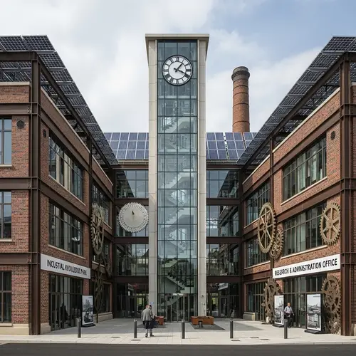 Architectural Form for Industrial Knowledge Park: Homage to Industrial Revolution & Latest Technology