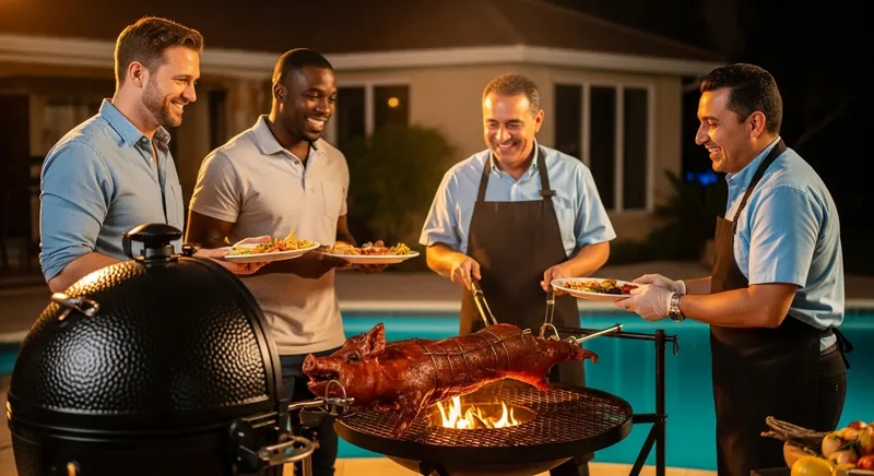 Festive Backyard BBQ with Diverse Group - Real Joy Captured
