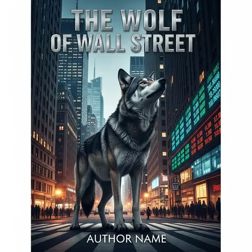 The Wolf of Wall Street Book Cover | Financial District Wolf