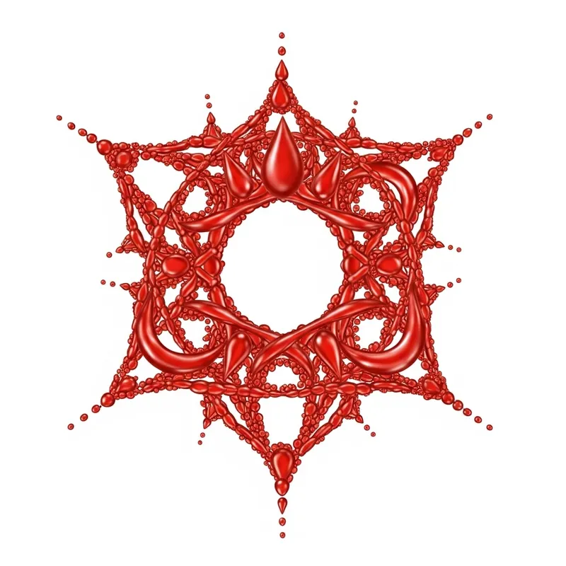 Blood Drop Sacred Geometry Art