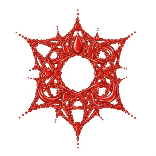 Sacred Geometry Blood Drop Art
