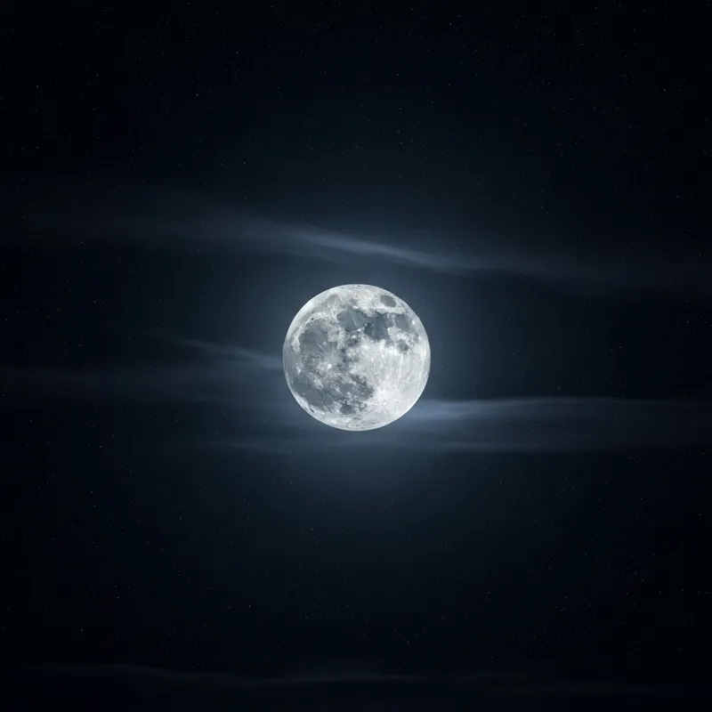 Dark and Mysterious Moonlit Night