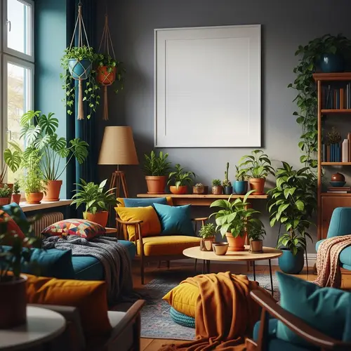 Hyper-Realistic & Enchanting Berlin Living Room with Mindfulness Touch