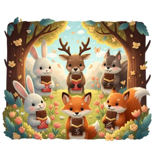 Whimsical Animals with Chocolate Bars | Delightful Packaging Design