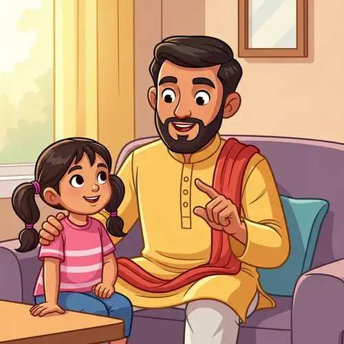 Multicultural Parenting Advice | Engaging Cartoon Illustration