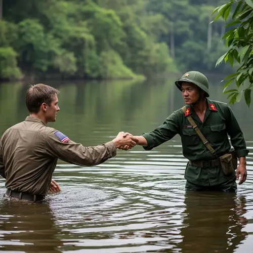 American Soldier Rescued by Vietnamese Soldier in Jungle Incident