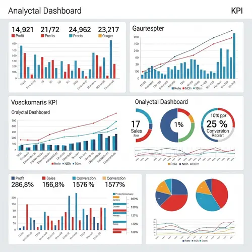 Data Visualization Dashboard with KPI Charts and Metrics