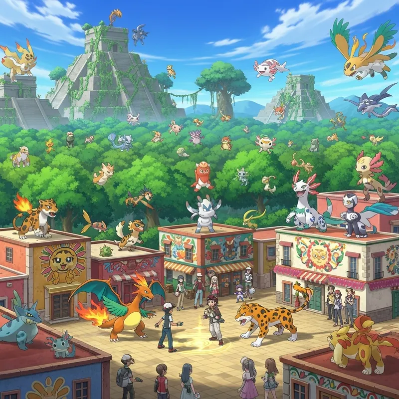 Create a Pokémon Region Based on Mexico Create a Pokémon Region Based on Mexico