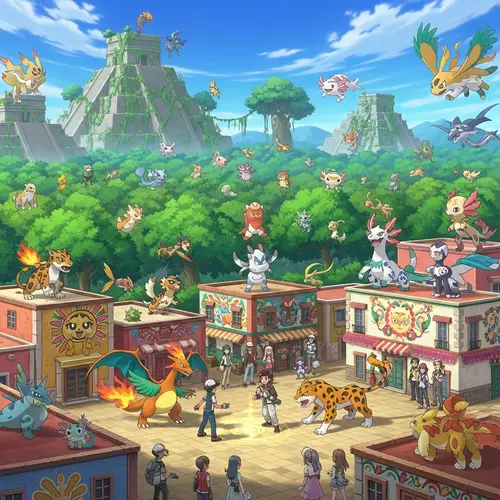 Pokémon Region Inspired by Mexican Cultural and Geographical Features