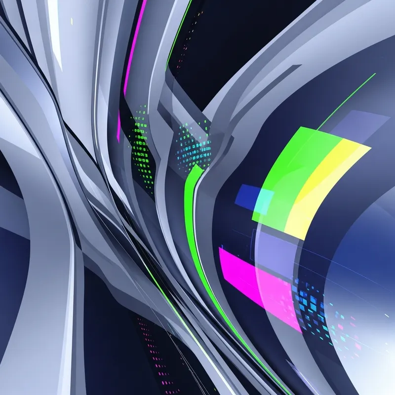 Abstract and Futuristic Geometric Shapes: Inspiring Vision of the Future