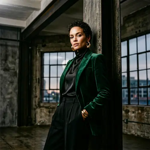 Cinematic Portrait Masterpiece in Designer Fashion