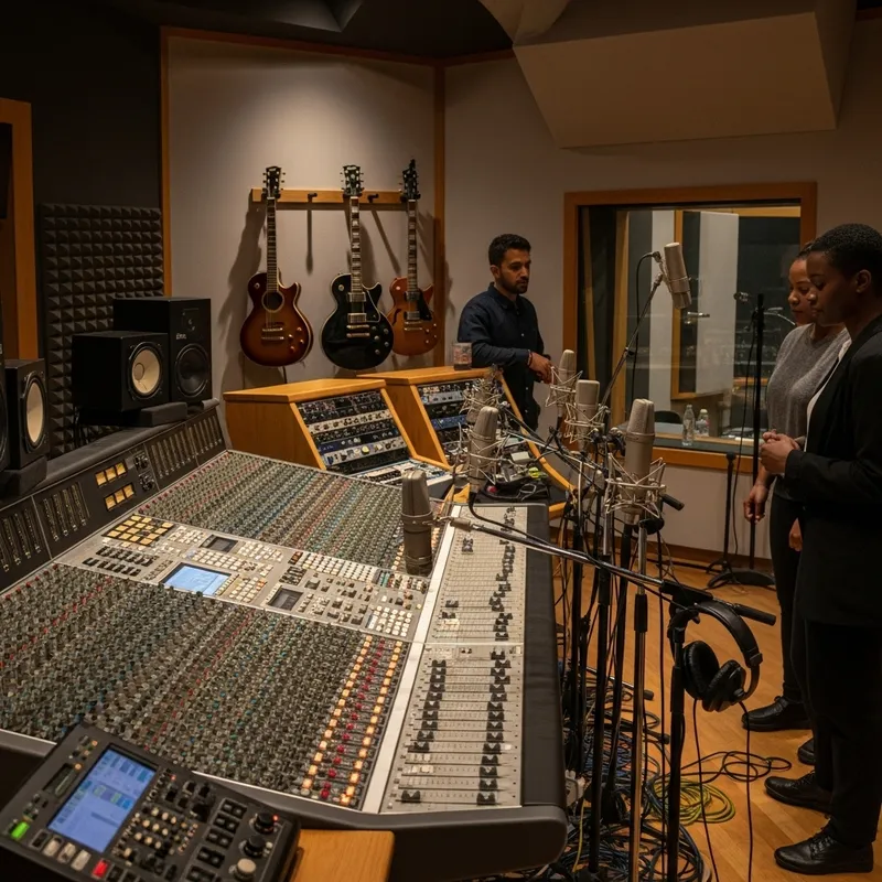 Professional Audio Recording Studio with Sound Mixing