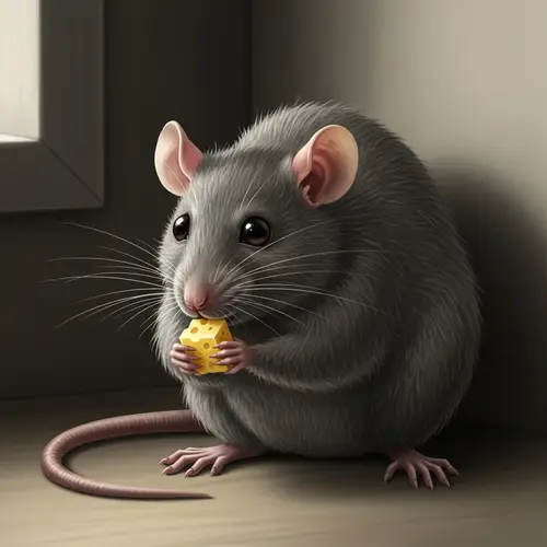 Adorable Gray Raton with Cheese | Discover Its World