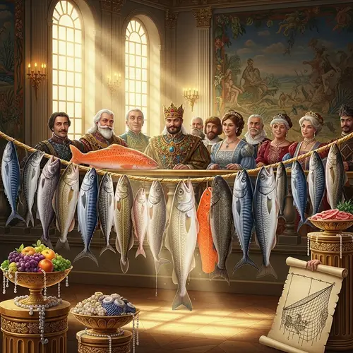 Fish Display at Palace: A Metaphor of Value and Fruitfulness