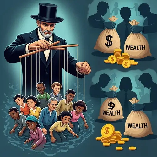 Government Official as Puppeteer: Wealth Imbalance Depicted