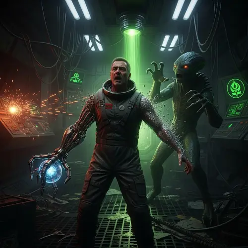 Eerie Alien Transformation Scene from Ridley Scott's Classic