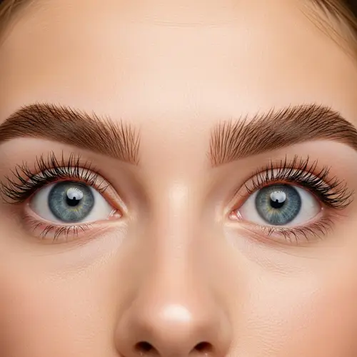 Enhanced Well-Groomed Eyebrows: Perfect Shape & Texture