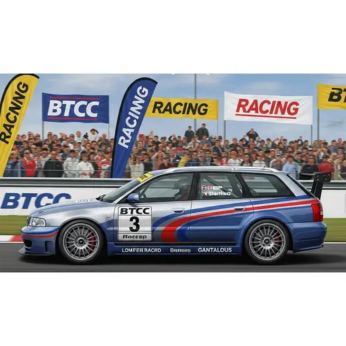 2000 Audi A4 Wagon in BTCC Racing Action