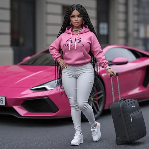 Lifelike Bratz-Inspired Doll Photo Shoot