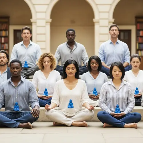 Professors Meditating at Oxford University