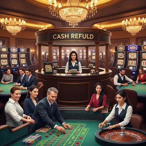 Luxurious Casino Environment with Cash Back Rewards