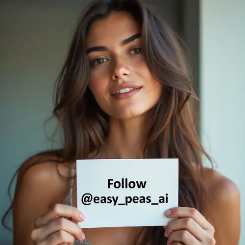 Follow @easy_peasy_ai - Beautiful Woman's Insta Moment