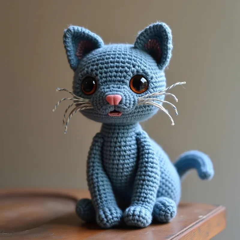 Crochet Pattern for Blue British Short Hair Cat Crochet Pattern for Blue British Short Hair Cat