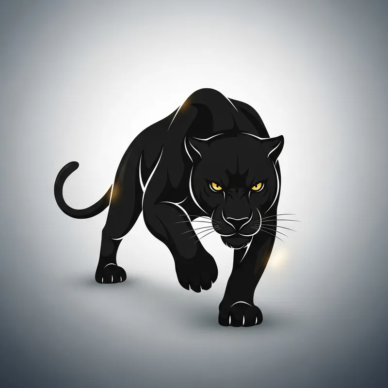 Powerful Black Panther Image - Strength Symbolized