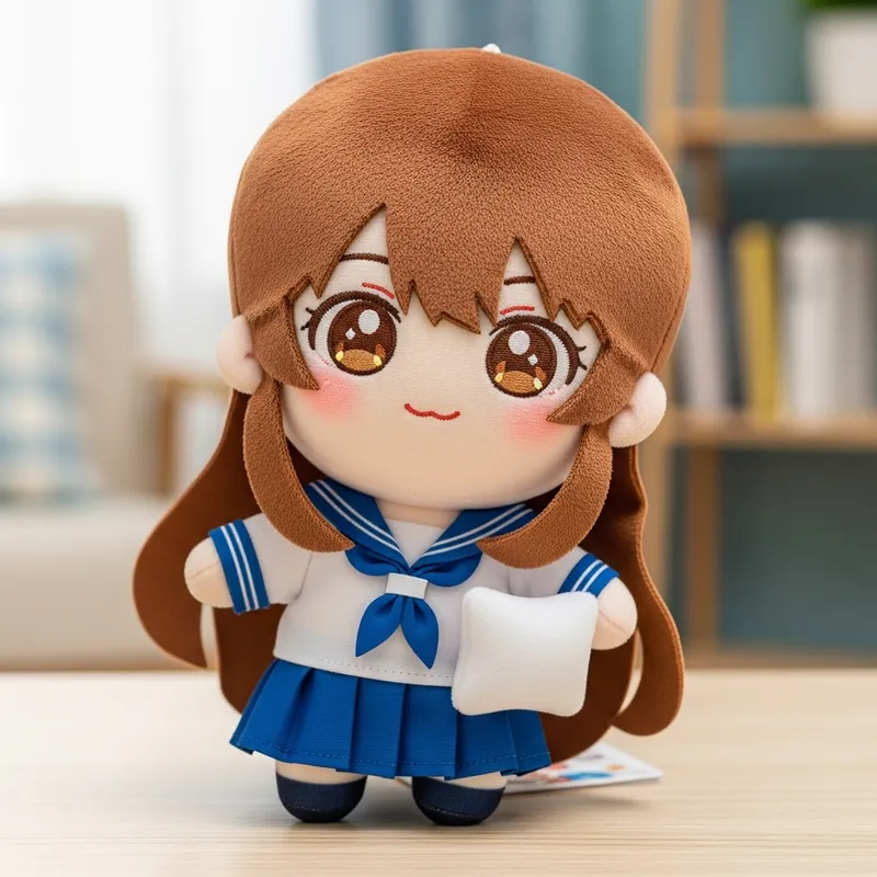 Cute Anime Belly Girl Stuffed Plush Toy - Collectible Doll