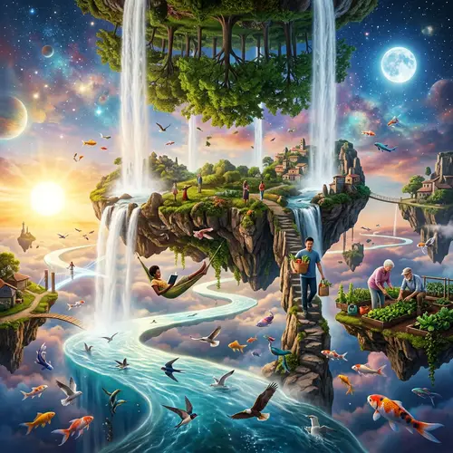 Surreal Landscape of Illusions: Enchanting World of Dreams
