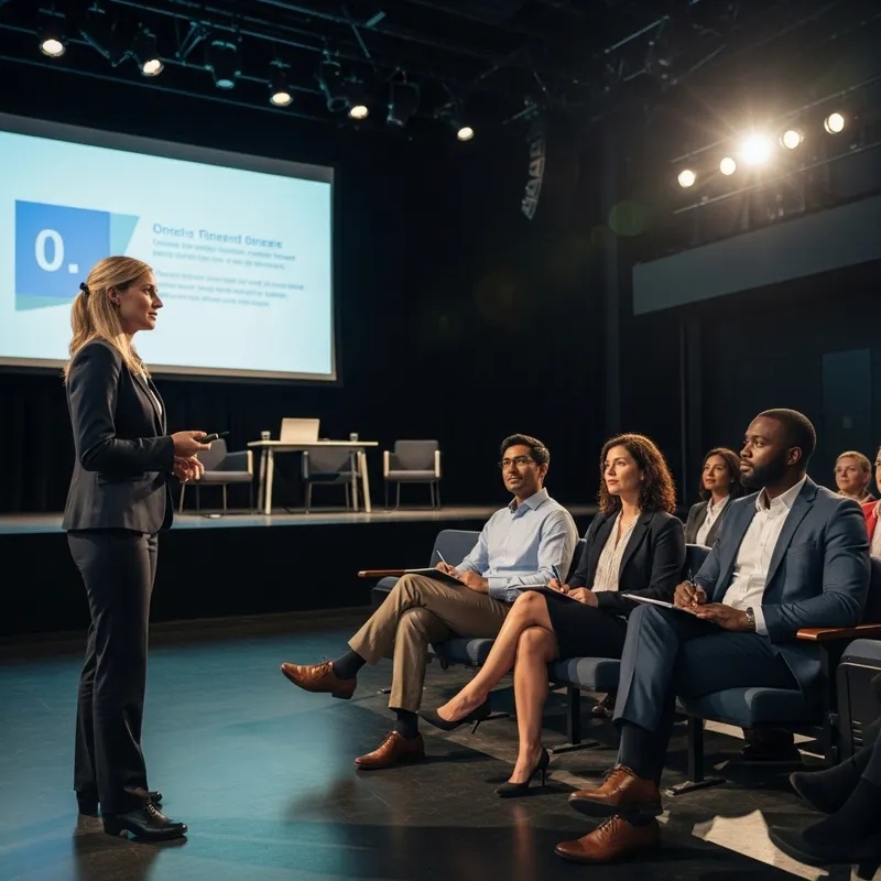 Captivating Presentation in Auditorium | PowerPoint Speaker