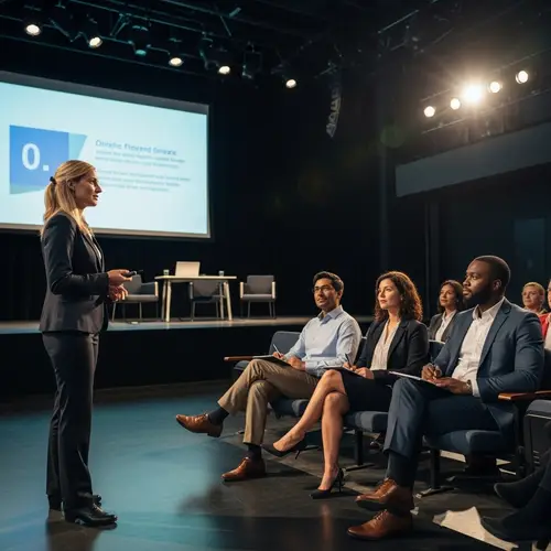 Engaging Presentation in Auditorium | PowerPoint Clicker