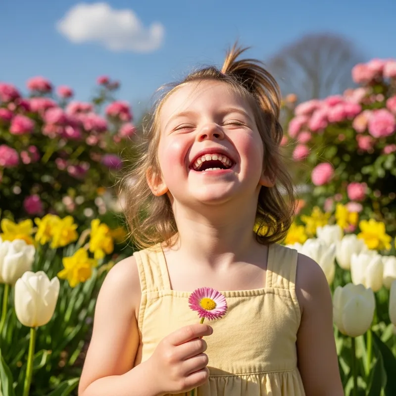 Vibrant Child's Spring Portrait in New Shooting Style Vibrant Child's Spring Portrait in New Shooting Style