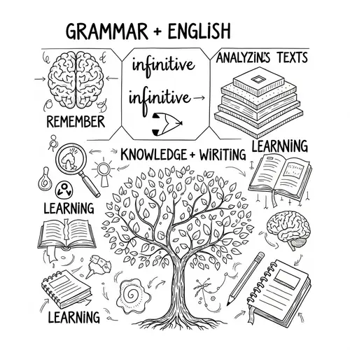 Grammar and Writing Elements: Infinitive, Taxonomy, Memory, Analysis