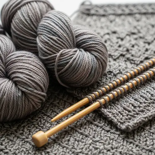 Unique Knitting Project Inspiration: Soft Yarn & Wooden Needles