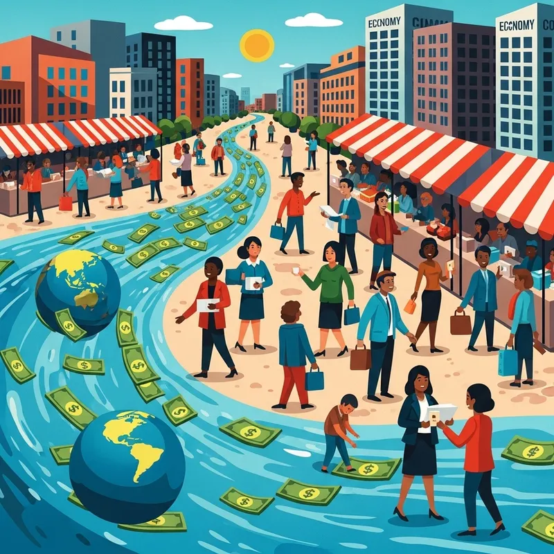 Economy, Money, Society & Market Intersection