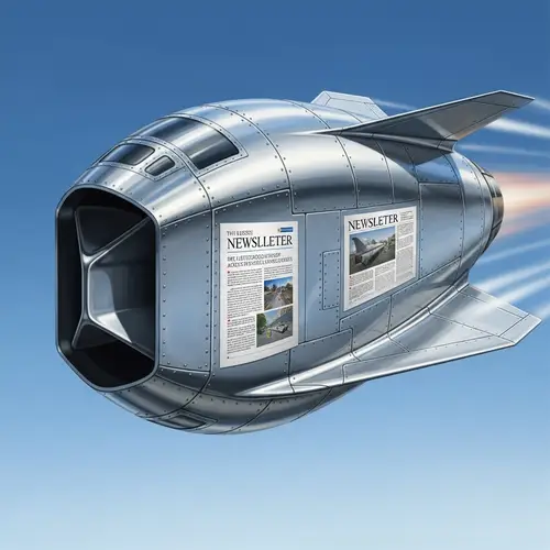 Sleek Hypersonic Missile with Newsletter | Advanced Aerodynamic Features