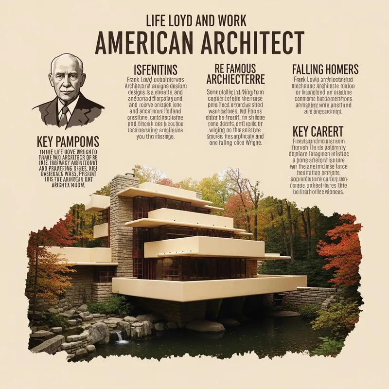 Frank Lloyd Wright: Life & Work Infographic - A Tribute