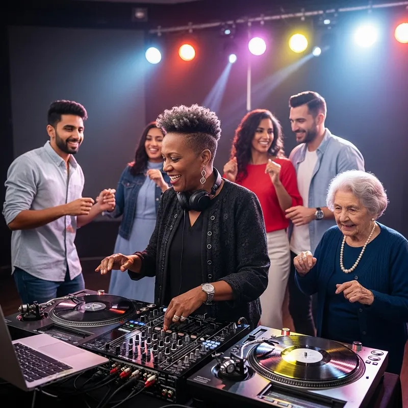 Vibrant Deejay Party - Multicultural Dance Celebration