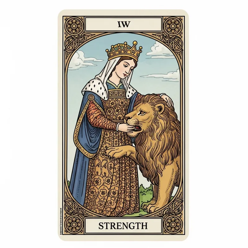 Marseille Tarot Strength Card Interpretation