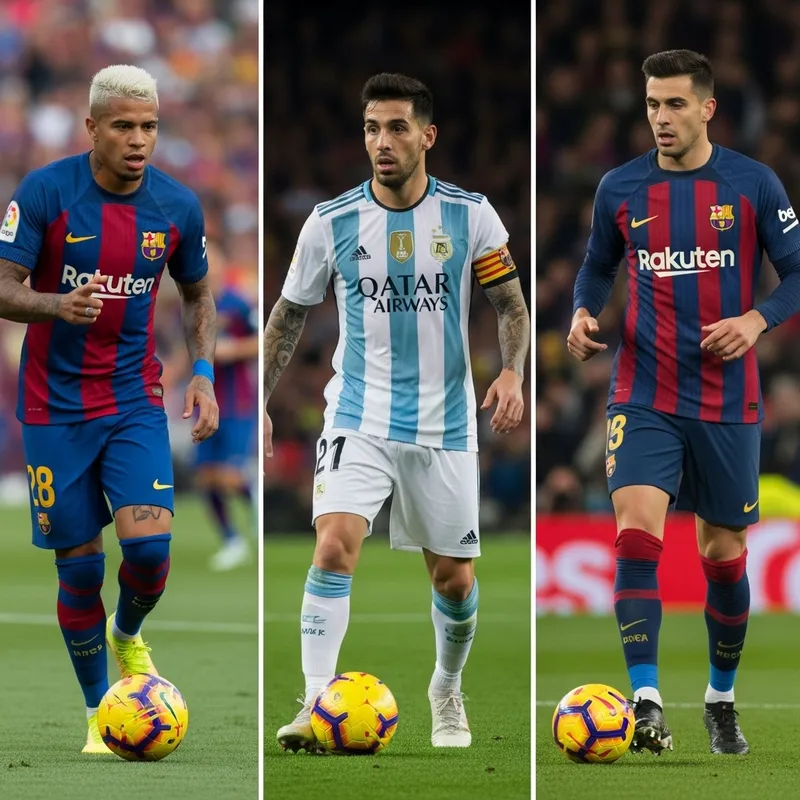 Top Football Stars Neymar, Messi, Ronaldo at Barcelona