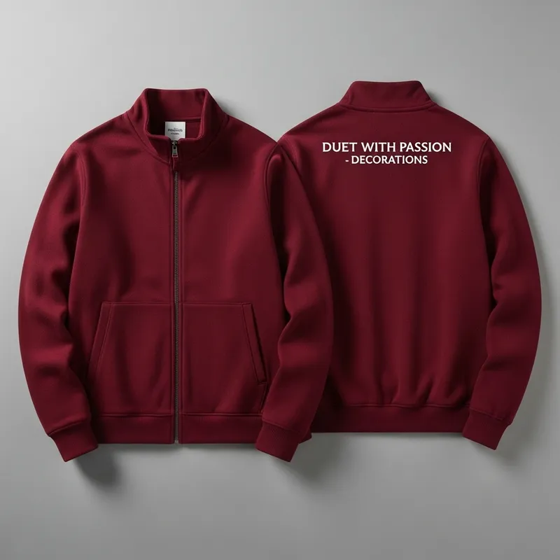 Burgundy Sweatshirt: Duet with Passion - Decorations Burgundy Sweatshirt: Duet with Passion - Decorations