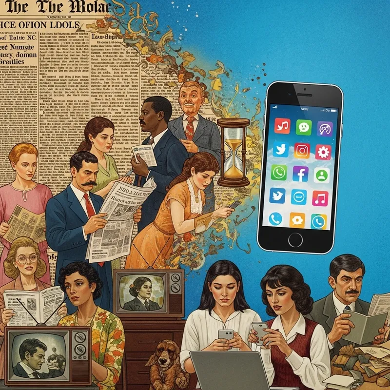 Media Evolution: Visual Narrative of Old and New Media Dynamics
